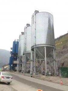 河北唐山三座500T水泥钢板仓